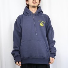 画像3: 90's CAMBER USA製 "NNSY DIVER" 裏サーマル ヘビーウェイトスウェットフーディー NAVY (3)