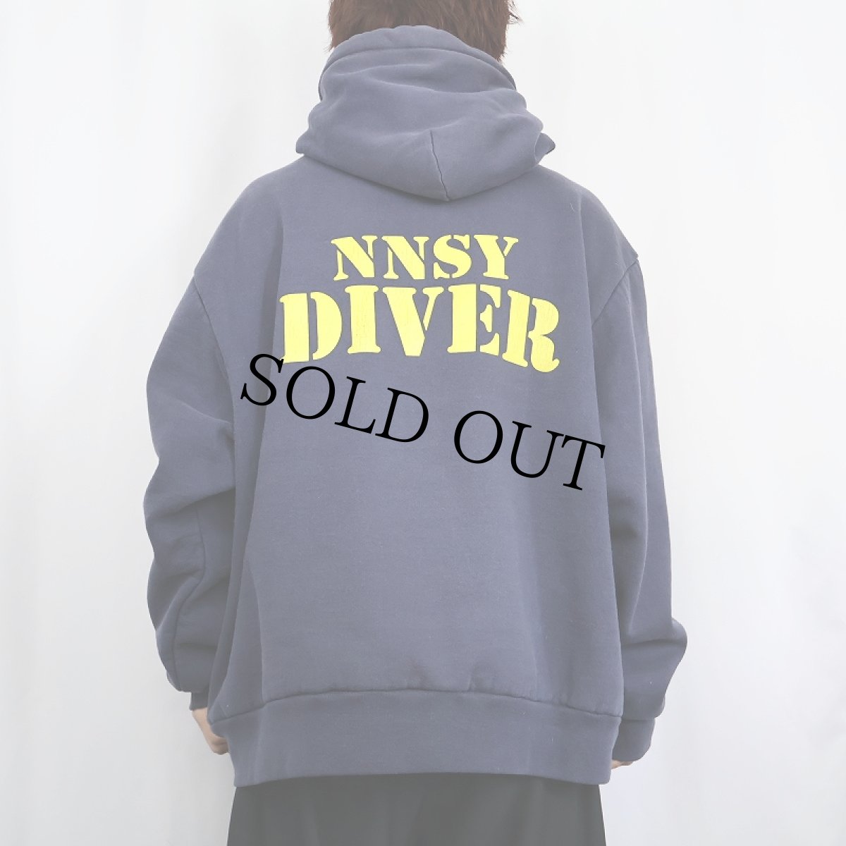 画像4: 90's CAMBER USA製 "NNSY DIVER" 裏サーマル ヘビーウェイトスウェットフーディー NAVY (4)