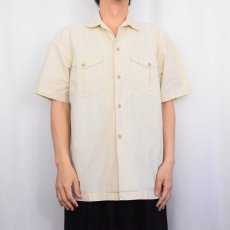 画像2: 80〜90's POLO COUNTRY Ralph Lauren コットンポプリン サファリシャツ M (2)