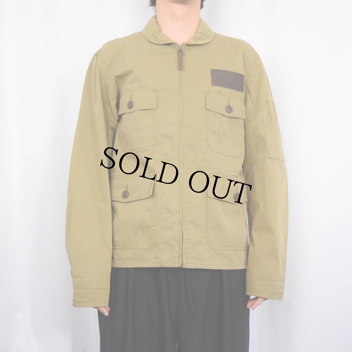 画像2: Ralph Lauren RRL  "U.S.NAVY TYPE" コットン×ナイロン サマーフライトジャケット M (2)