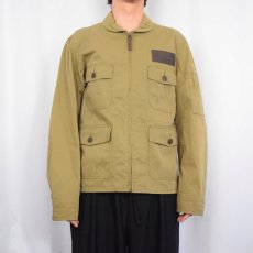 画像2: Ralph Lauren RRL  "U.S.NAVY TYPE" コットン×ナイロン サマーフライトジャケット M (2)