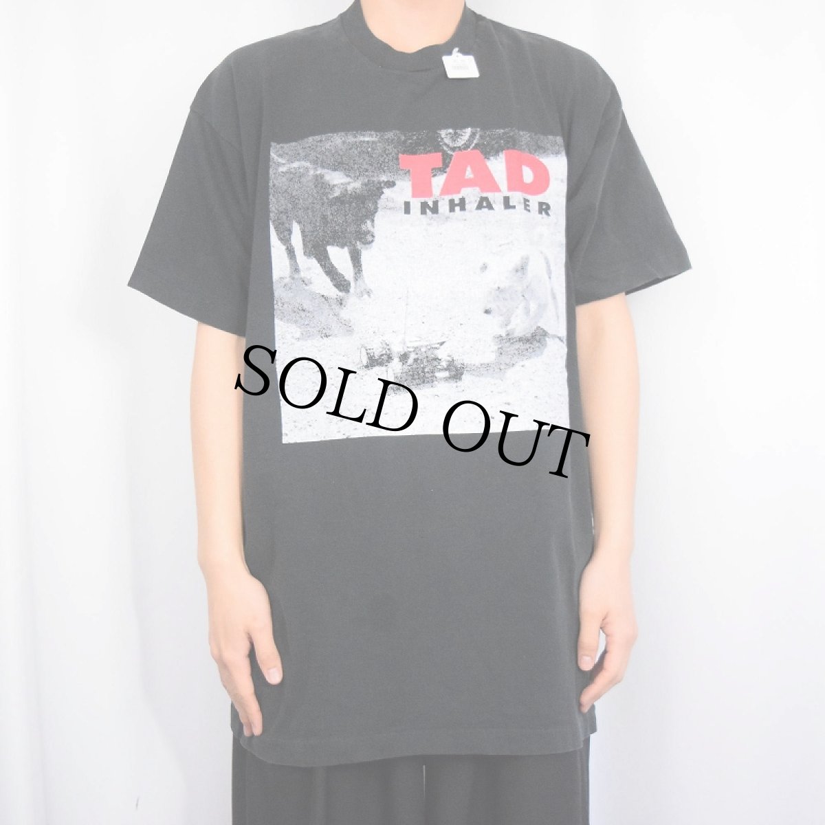 画像3: 90's TAD "INHALER" グランジバンドプリントTシャツ BLACK XXL (3)