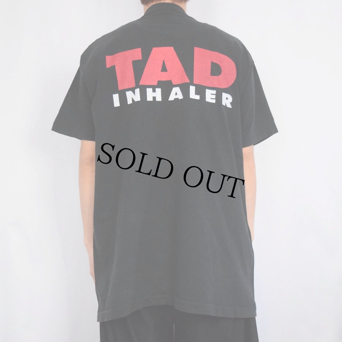 画像4: 90's TAD "INHALER" グランジバンドプリントTシャツ BLACK XXL (4)