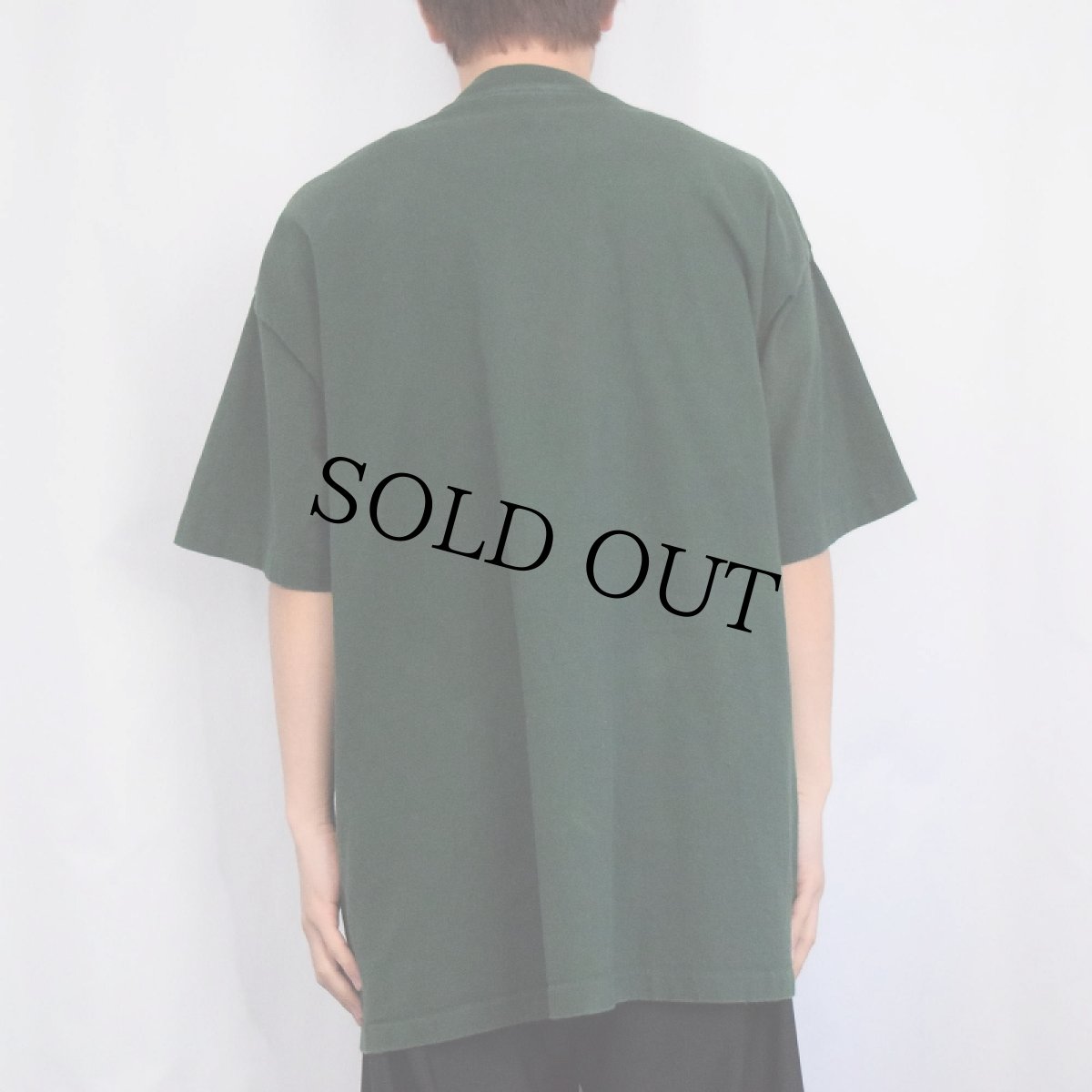 画像3: 90's STUSSY USA製 スピーカープリントTシャツ GREEN 2XL (3)