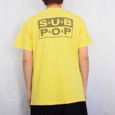 画像4: SUB POP "LOSER" レコードレーベルプリントTシャツ M (4)