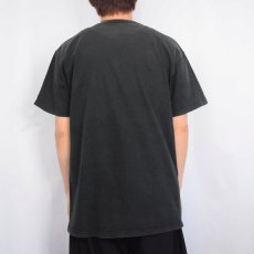 画像3: morphius records "FUCK corporate fashion bullshit" パロディプリント レコードレーベルTシャツ BLACK L (3)