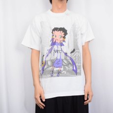 画像2: 90's Betty Boop "BBNY NYC" キャラクターパロディプリントTシャツ L (2)