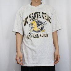 画像2: 90's "UC SANTA CRUZ BANANA SLUGS" USA製 プリントTシャツ XL (2)