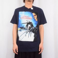 画像3: "Edward Scissorhands" 映画プリントTシャツ NAVY M (3)