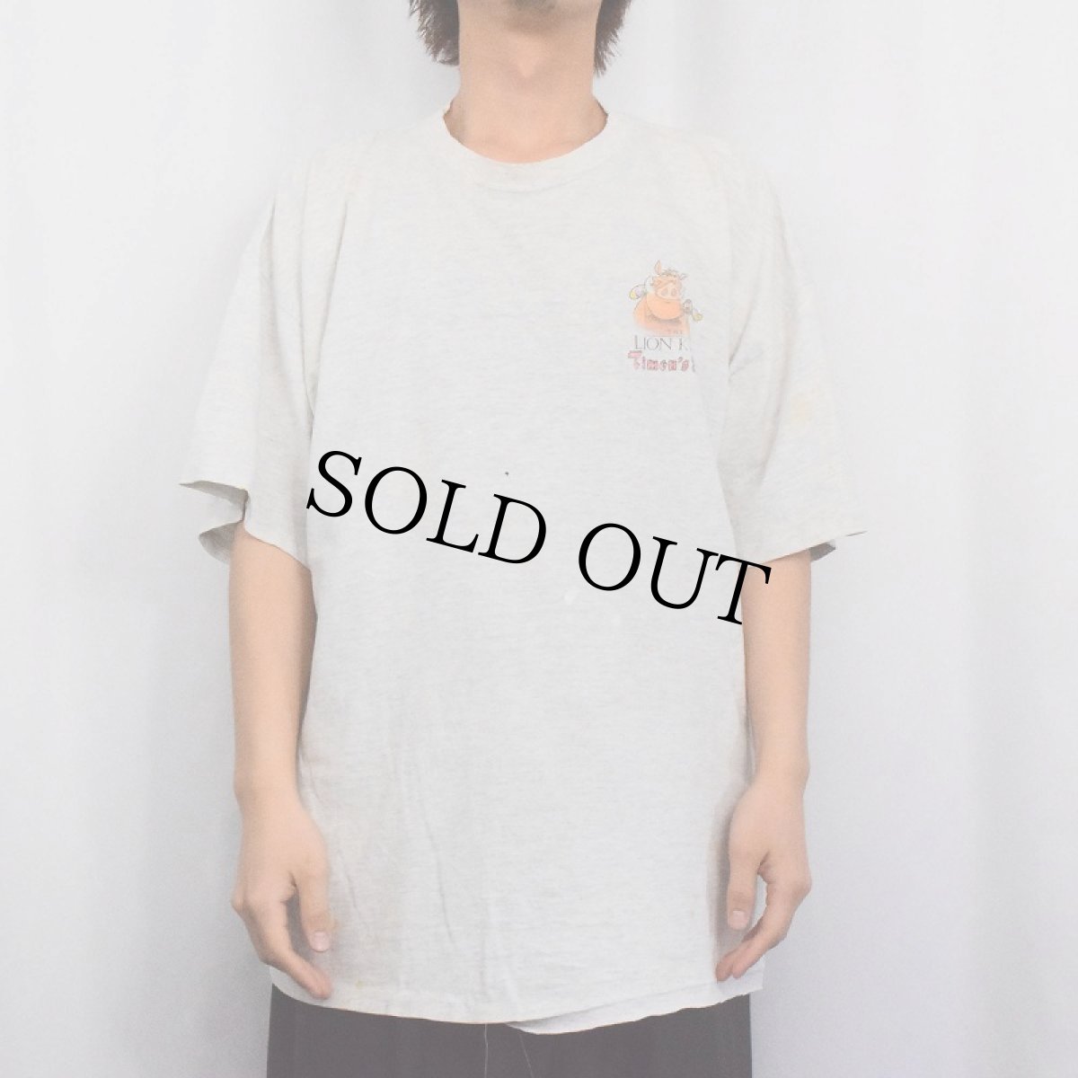 画像3: 90's Disney THE LIONKING "Timon's Deli" キャラクタープリントTシャツ (3)
