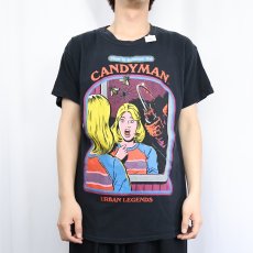 画像2: Steven Rhodes "CANDYMAN" イラストプリントTシャツ BLACK L (2)