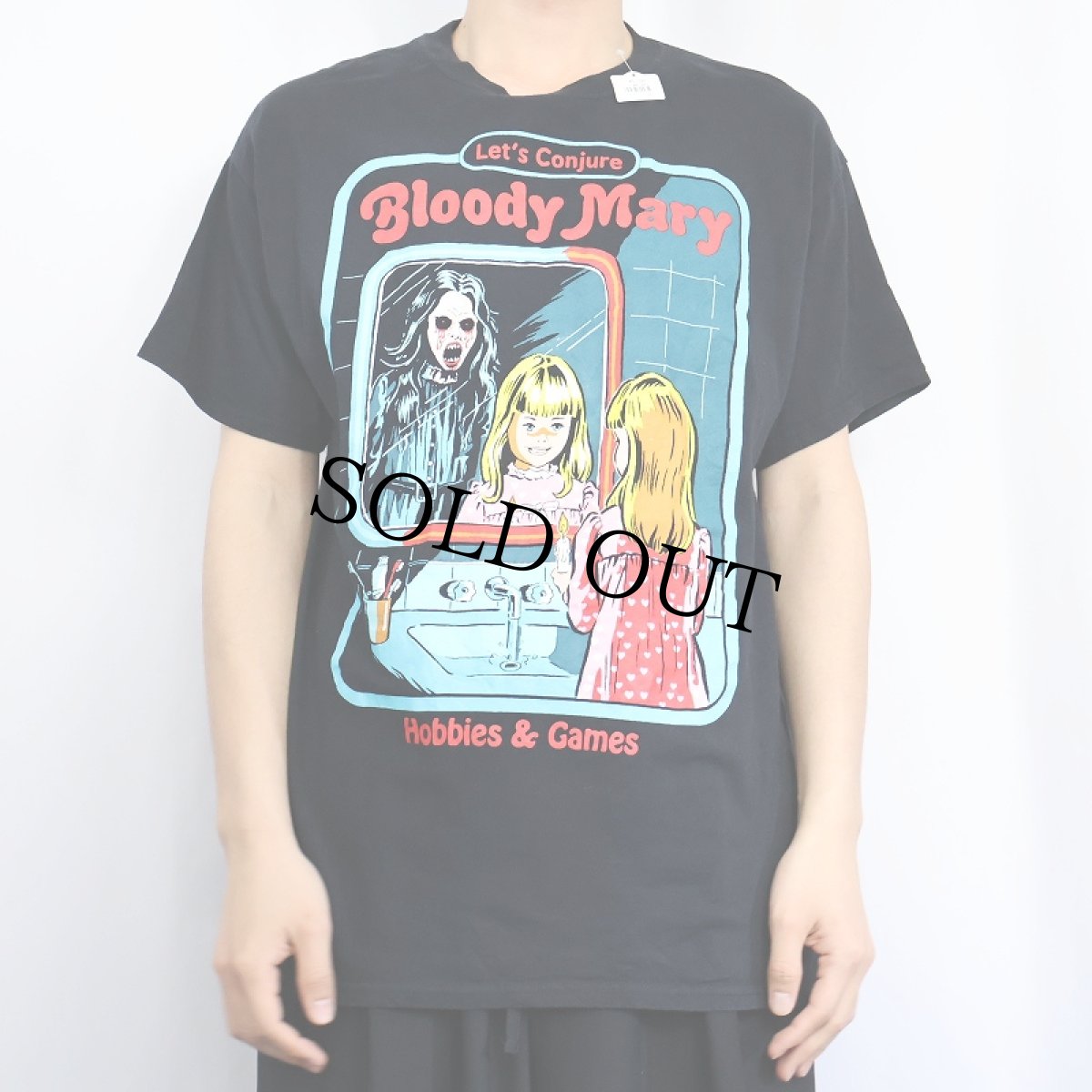 画像2: Steven Rhodes "Bloody Mary" イラストプリントTシャツ BLACK L (2)