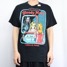 画像2: Steven Rhodes "Bloody Mary" イラストプリントTシャツ BLACK L (2)