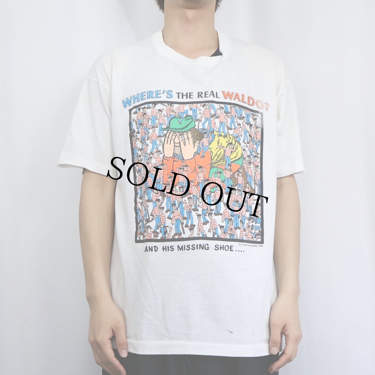 画像2: 90's WHERE'S WALDO? USA製 絵本プリントTシャツ XL (2)