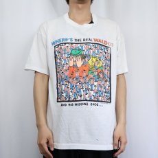 画像2: 90's WHERE'S WALDO? USA製 絵本プリントTシャツ XL (2)