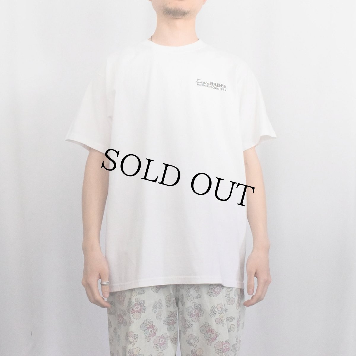 画像3: 90's〜 Eddie Bauer "Specializing in summer fun since 1920." シャトルプリントTシャツ L (3)