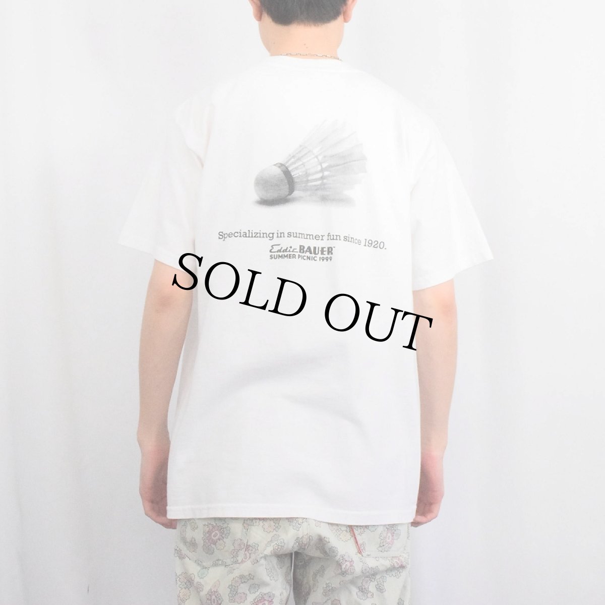 画像4: 90's〜 Eddie Bauer "Specializing in summer fun since 1920." シャトルプリントTシャツ L (4)