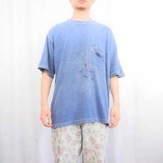 画像2: 90's Eddie Bauer ペンキペイント ポケットTシャツ M (2)