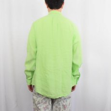 画像3: POLO Ralph Lauren "Custom Fit" リネンボタンダウンシャツ L (3)