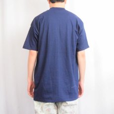 画像3: 80's Life Skil 臓器イラストプリントTシャツ NAVY L (3)