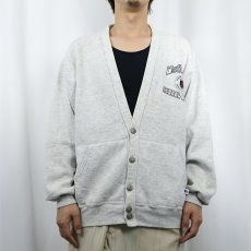 画像2: 90's RUSSELL ATHLETIC USA製 "McGEORGE SCHOOL OF LAW" プリントスウェットカーディガン XL (2)