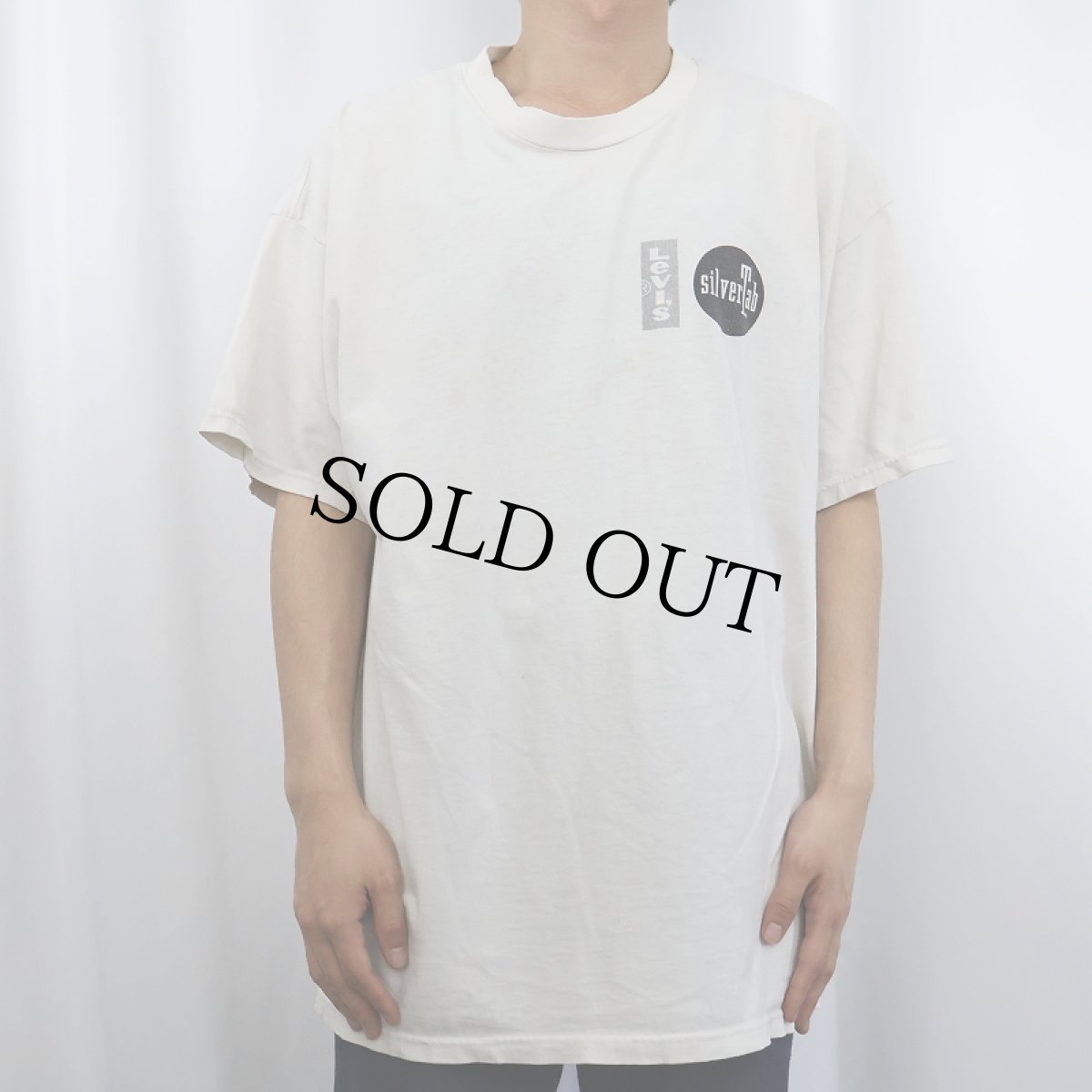 画像2: Levi's SILVER TAB ロゴプリントTシャツ XL (2)
