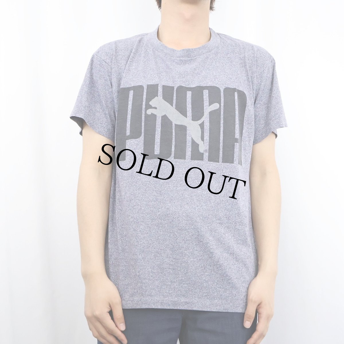 画像2: 80's PUMA USA製 ロゴプリントTシャツ L (2)