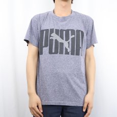 画像2: 80's PUMA USA製 ロゴプリントTシャツ L (2)