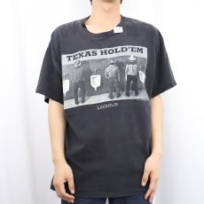 画像2: 2000's Paul Stanton "TEXAS HOLD'EM LAUGHLIN" フォトプリントTシャツ BLACK XL (2)