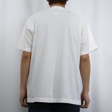 画像3: 90's USA製 "HELP! I'M TALKING AND I CAN'T SHUTUP!" フロッキープリントTシャツ XL (3)