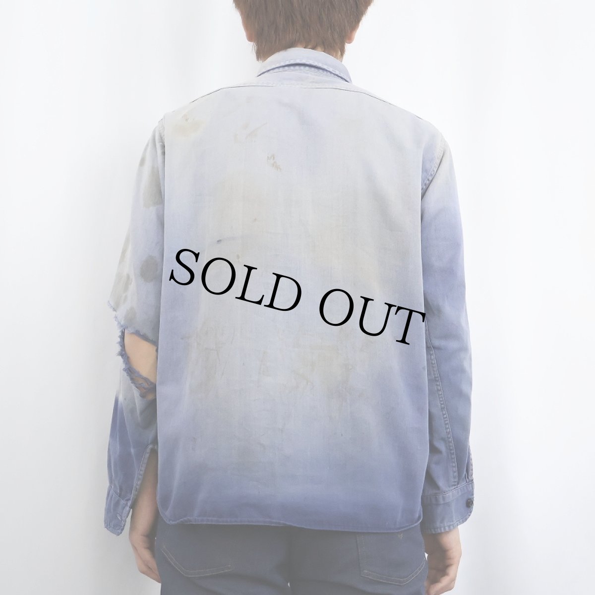 画像3: 60's RED RAM コットンワークシャツ SIZE15 1/2 (3)