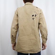 画像3: 50〜60's BLOOD HOUND コットンワークシャツ  (3)