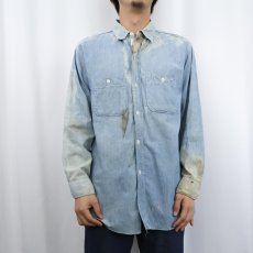 画像2: 60's WASHINGTON DEE CEE シャンブレーシャツ  (2)