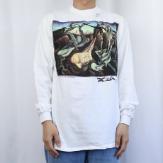 画像3: 90's SALVADOR DALI USA製 "APIDER OF THE EVENING" アートプリントロンT DEADSTOCK M (3)