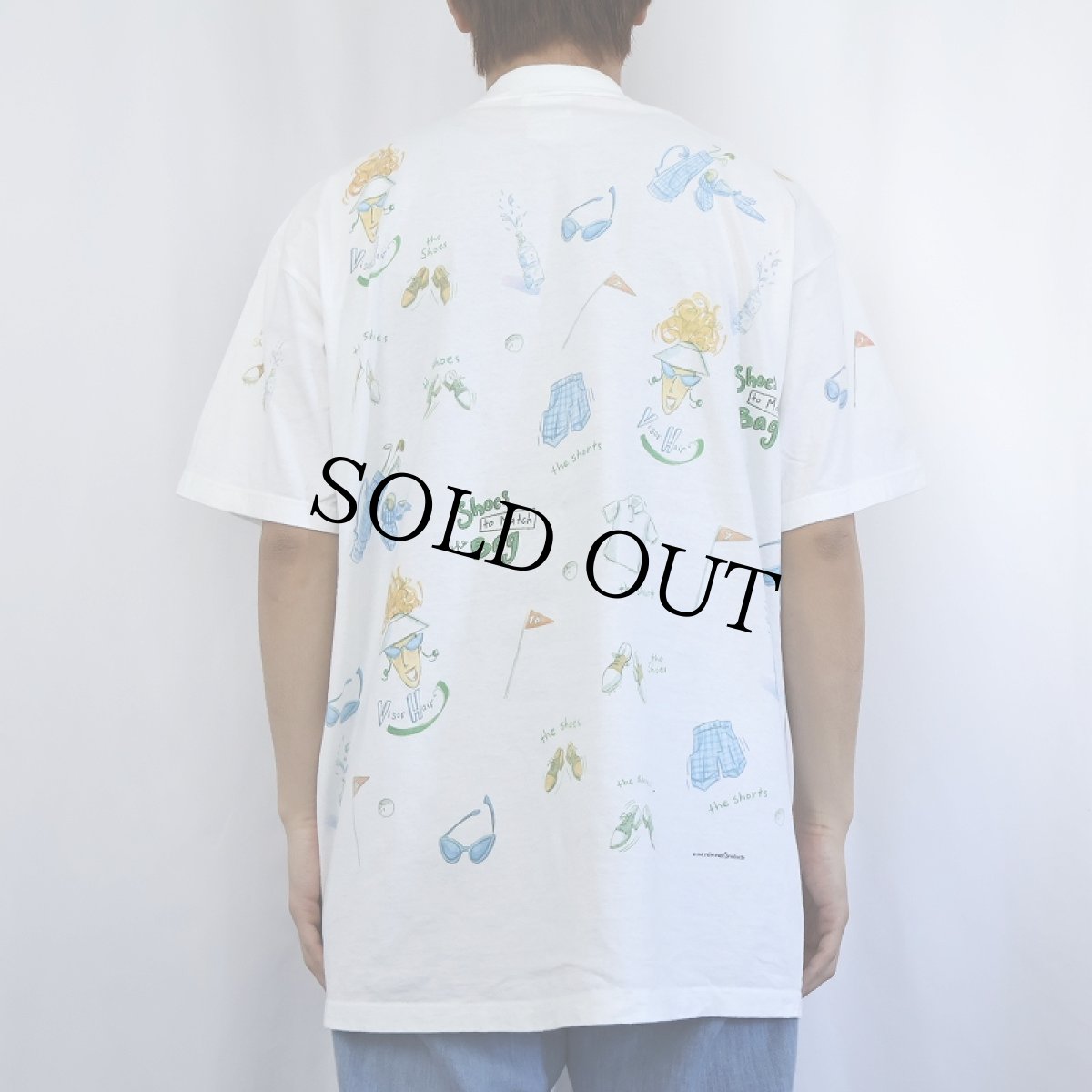 画像3: 90's  rel-e-vant products USA製 イラストプリントTシャツ XL (3)