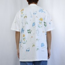 画像3: 90's  rel-e-vant products USA製 イラストプリントTシャツ XL (3)