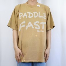 画像3: 90's GRAVITY GRAPHICS "PADDLE FAST LIVE SLOW" プリントTシャツ XL   (3)