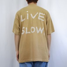画像4: 90's GRAVITY GRAPHICS "PADDLE FAST LIVE SLOW" プリントTシャツ XL   (4)