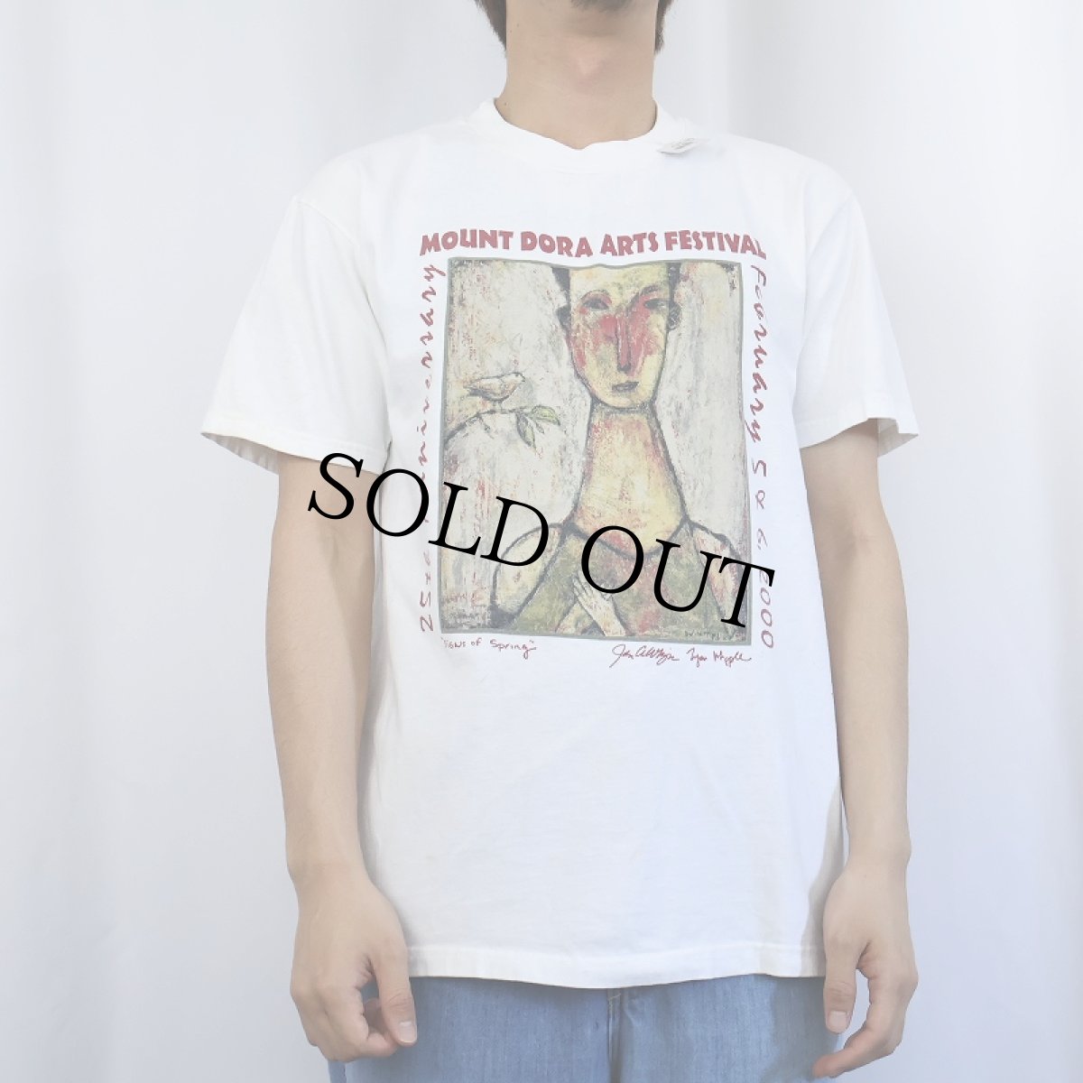 画像2: "MOUNT DORA ARTS FESTIVAL" アートプリントTシャツ M (2)