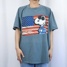 画像2: 90's SNOOPY USA製 "JOE COOL AMERICA" キャラクタープリントTシャツ XL (2)
