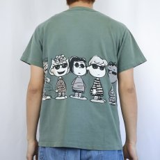 画像3: 90's PEANUTS USA製 キャラクターパロディプリントTシャツ M (3)