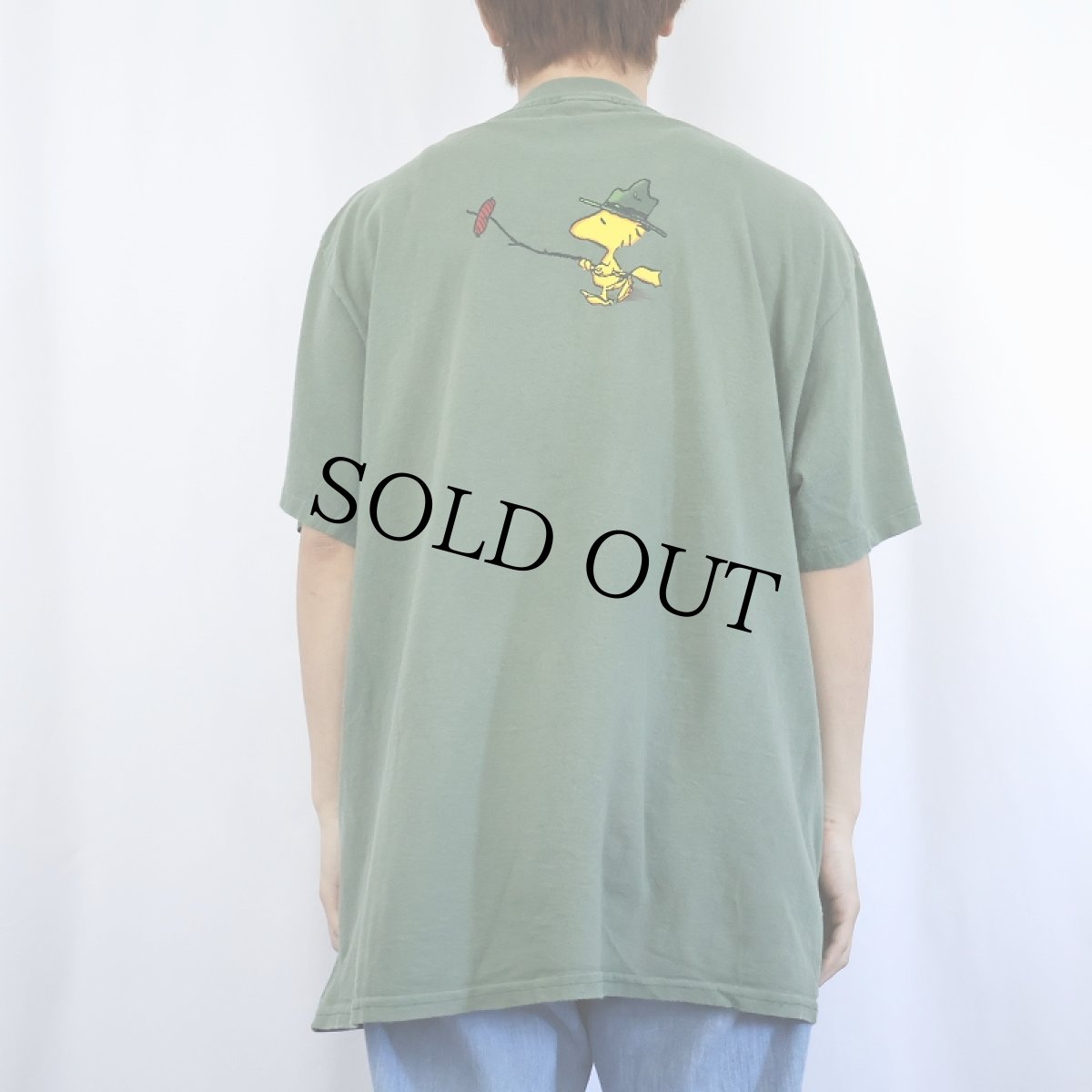 画像3: 90's PEANUTS USA製 "WOODSTOCK" キャラクタープリントTシャツ XL (3)