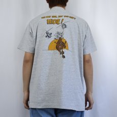 画像4: 90's THE SIMPSONS USA製 "Yo Saddam I'm Bart and I'm Pissed" キャラクターパロディTシャツ XL (4)