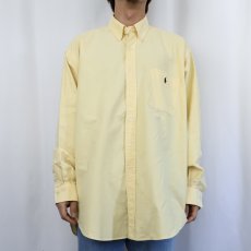 画像2: Ralph Lauren "BIG SHIRT" ロゴ刺繍 コットンボタンダウンシャツ L (2)
