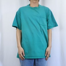 画像2: 90's L.L.Bean×RUSSELL ATHLETIC USA製 無地ポケットTシャツ XL (2)