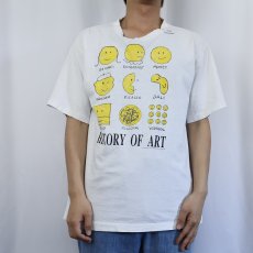 画像2: 90's HISTORY OF ART USA製 アートプリントTシャツ L (2)