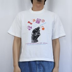 画像2: 90's USA製 "A GENERATION OF IDEAS" アートプリントTシャツ L (2)