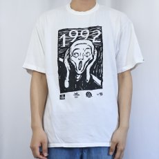 画像2: 90's Edvard Munch "The Scream" アートプリントTシャツ  (2)