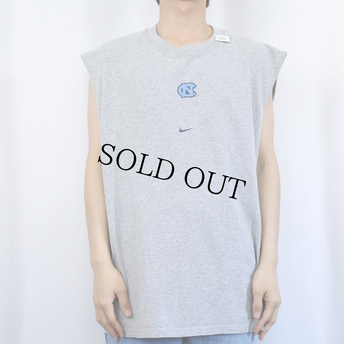 画像3: 〜2000's NIKE USA製 "University of North Carolina" ロゴプリントタンクトップ L (3)