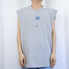 画像3: 〜2000's NIKE USA製 "University of North Carolina" ロゴプリントタンクトップ L (3)